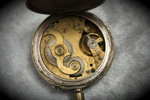 Vintage Swiss Made Superior Railway Timekeeper Pocket Watch -for spares or repairs -not working