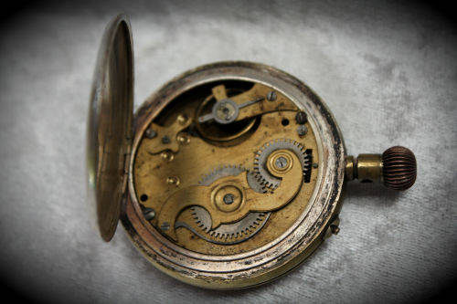 Vintage Swiss Made Superior Railway Timekeeper Pocket Watch -for spares or repairs -not working