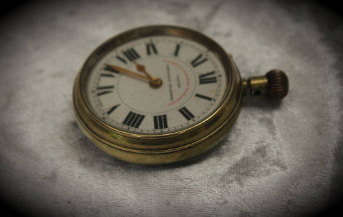 Vintage Swiss Made Superior Railway Timekeeper Pocket Watch -for spares or repairs -not working