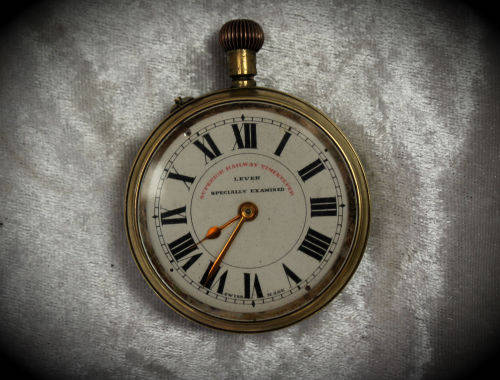 Vintage Swiss Made Superior Railway Timekeeper Pocket Watch -for spares or repairs -not working