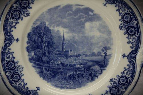 Vintage Blue and White Copeland Grindley Plate England 255mm