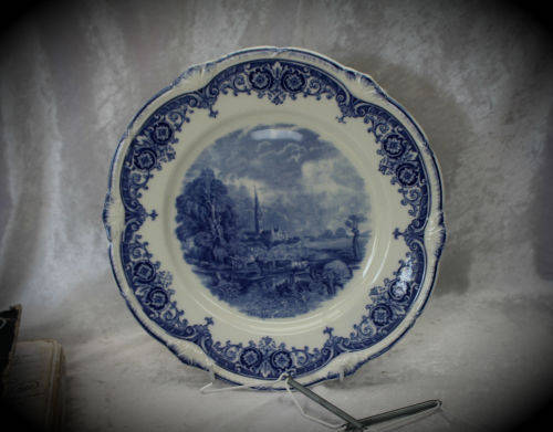 Vintage Blue and White Copeland Grindley Plate England 255mm