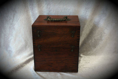 Portable induction apparatus The EROS Portable Medical Coil in wood box ..sold as found
