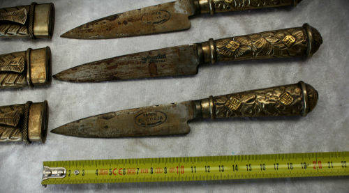 4 Vintage Tandil El Chaja Gaucho boot Daggers Made in Argentina