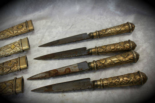 4 Vintage Tandil El Chaja Gaucho boot Daggers Made in Argentina