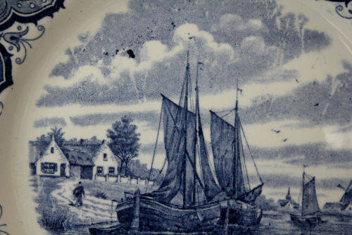 Antique ceramique maestricht Porcelain Plate - 250mm- Made in Holland