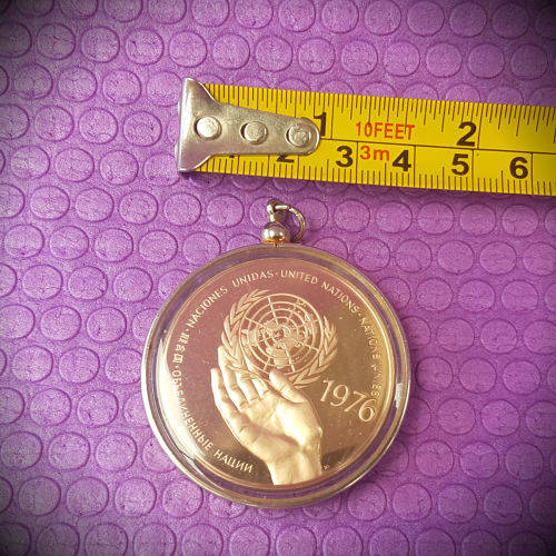 1976 United Nations Peace medal 45mm