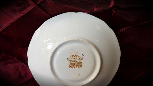 Small Vintage Paragon Plate 113mm Fine Bone China,by appointment - see Crack