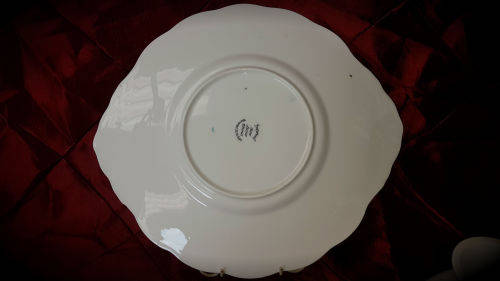 Imperial Fine Bone China -warranted 22 KT Gold Cake Plate and Creamer