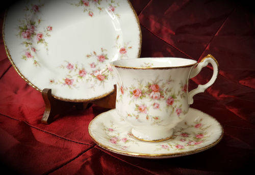 Vintage 1966- Paragon Victoriana Rose - TRIO- small cup fine bone china-never been used 11 Available