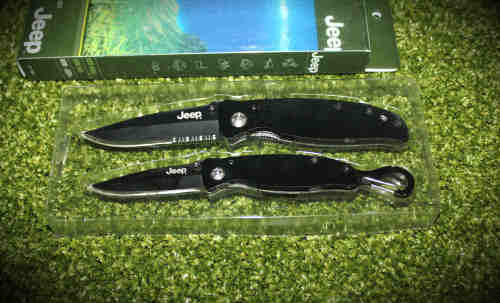 Jeep Folding Knife set by Master Cutlery INC. 440 Stainless steel- as new