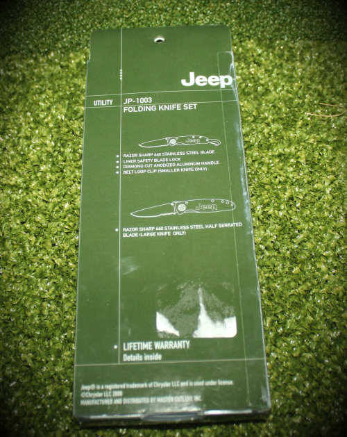 Jeep Folding Knife set by Master Cutlery INC. 440 Stainless steel- as new