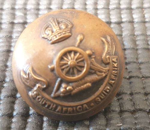 WW1 British Colonial South African Artillery Regiment Brass Button