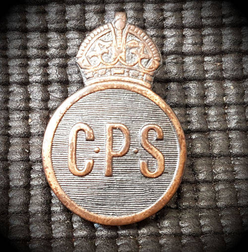 British South African CPS Civil Protection Services Badge from WW2. Bronze