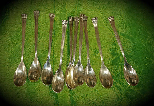 10  Vintage GERO (90)  spoons in Origanal GERO box