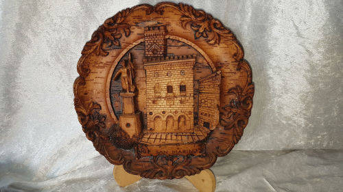 Rep San Marino Wall Plate - Wood Look 230x25mm