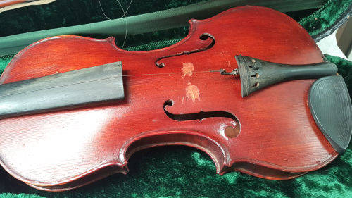 Vintage 1960/1970's German Richard Geipel Violin and Bow in Case needs Strings and TLC