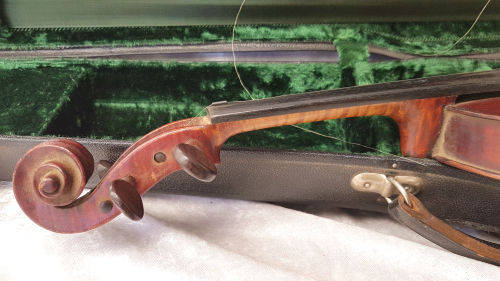 Vintage 1960/1970's German Richard Geipel Violin and Bow in Case needs Strings and TLC