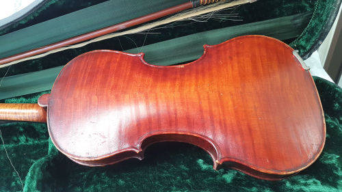 Vintage 1960/1970's German Richard Geipel Violin and Bow in Case needs Strings and TLC