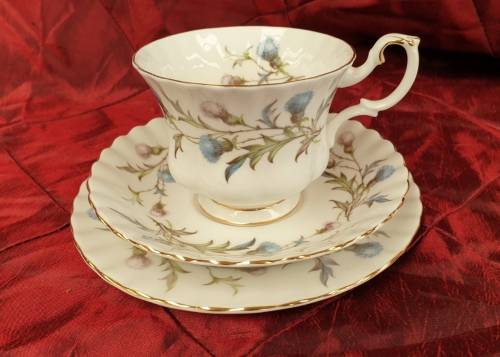 Vintage Royal Albert Bone China BRIGADOON Trio -Mint Condition-3 available