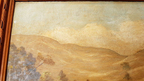 Original 1954 Framed Reg Pennington painting oil on board 570x440x50mm