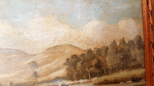 Original 1954 Framed Reg Pennington painting oil on board 570x440x50mm