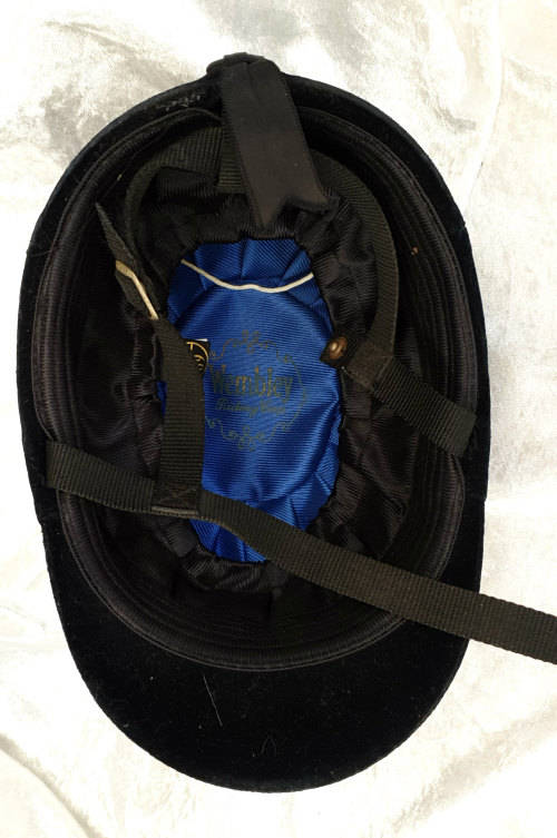 Wembley Horse Riding Helmet - Velvet finish -59cm, 7 1/4 inch Great condition