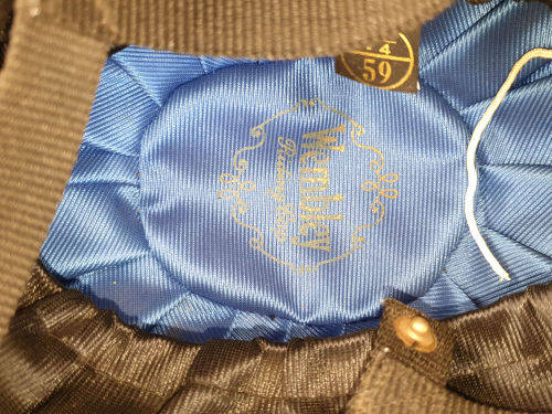 Wembley Horse Riding Helmet - Velvet finish -59cm, 7 1/4 inch Great condition