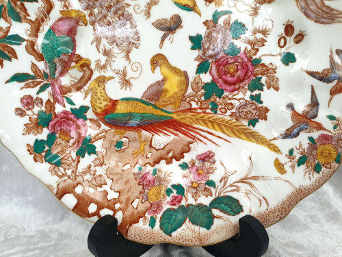 Vintage Royal Crown Derby Olde Avesbury Cake plate 255x288mm