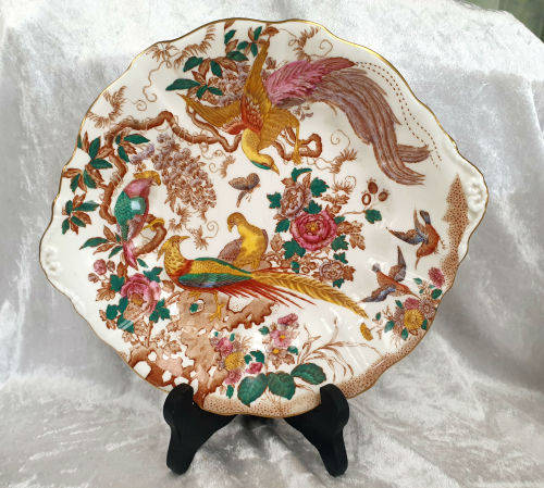 Vintage Royal Crown Derby Olde Avesbury Cake plate 255x288mm
