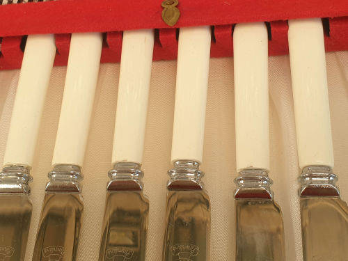 24 pc Unused Vintage Stainless Chronium Plate Sheffield Cutlery set - Boxed