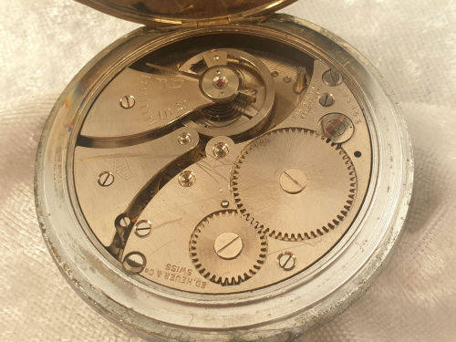 Vintage Heuer Stopwatch (Not Working) Case no 136282 dial is chiped - Swiss Made