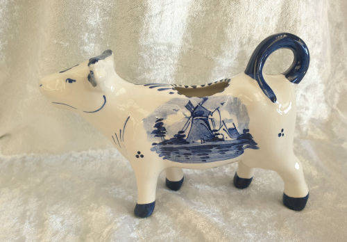 Delfts Blue Cow Creamer 100x170x50mm Hand Painted Holland