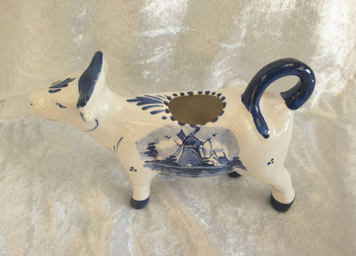 Delfts Blue Cow Creamer 100x170x50mm Hand Painted Holland