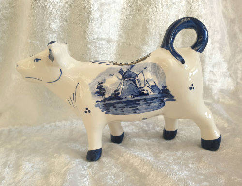 Delfts Blue Cow Creamer 100x170x50mm Hand Painted Holland
