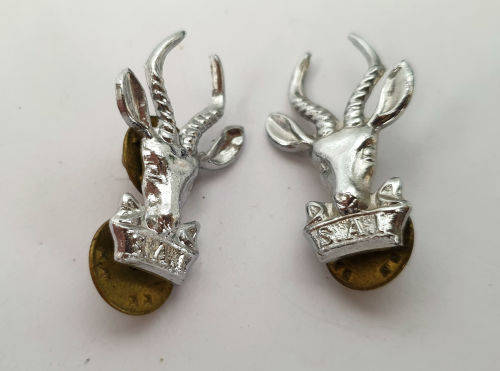 2 SADF  INFANTRY BERET BADGEs (SPRINGBOK)31x21mm