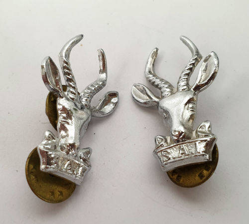 2 SADF  INFANTRY BERET BADGEs (SPRINGBOK)31x21mm