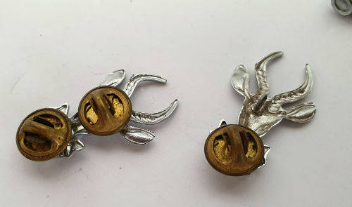 2 SADF  INFANTRY BERET BADGEs (SPRINGBOK)31x21mm