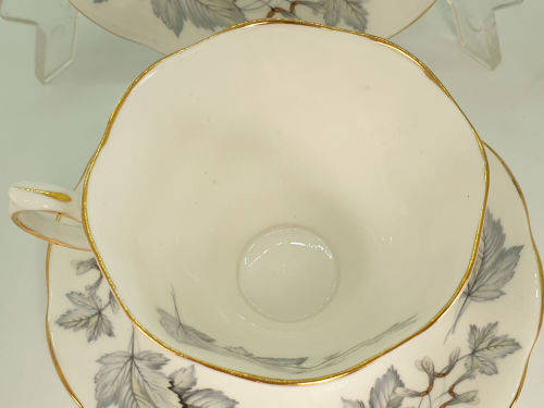 Vintage Royal Albert Bone China `Silver Maple` Trio -as New -5 available