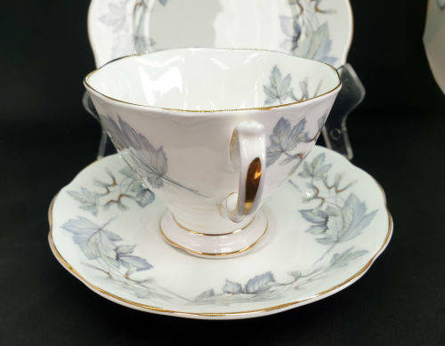 Vintage Royal Albert Bone China `Silver Maple` Trio -as New -5 available