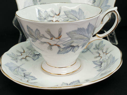 Vintage Royal Albert Bone China `Silver Maple` Trio -as New -5 available