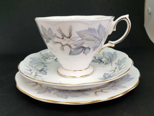 Vintage Royal Albert Bone China `Silver Maple` Trio -as New -5 available