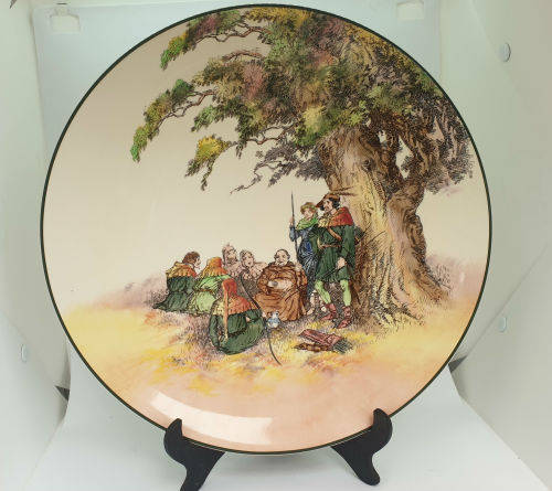 Large Vintage Royal Doulton `The Greenwood Tree`D6341 Charger Plate 342mm