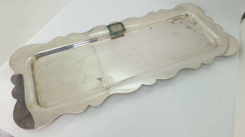 Vintage Transvaal and O.V.S Chamber of Mines Prevention of accidents Trophy Tray 420x172mm