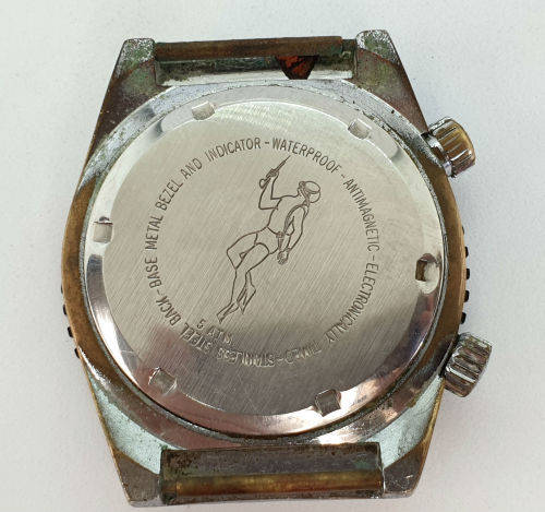 Rare Vintage Swiss Made MuLma watch 21 jewels 5ATM electronically Timed -Working -no strap