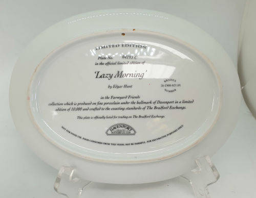 Limited Edition Decorative Plate Davenport Pottery 219x166mm