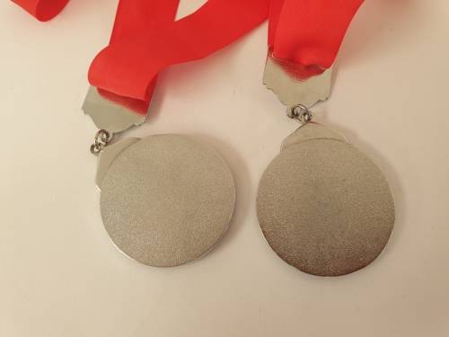 2 x Transvaal Hengel Unie /Angling Union Medals with Ribbons (not engraved)- 50mm
