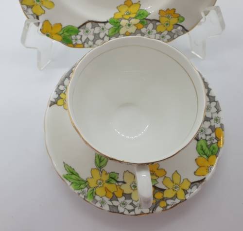 Vintage TUSCAN Trio Bone China C4552 Made in England