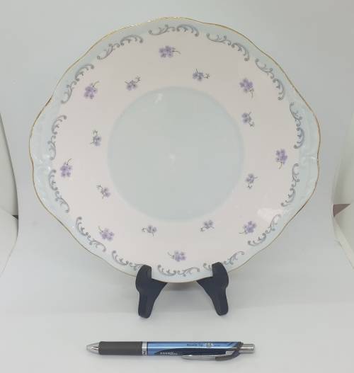 Vintage Queen Anne F 76 E Cake Plate By Ridgeway Potteries England 258x240mm