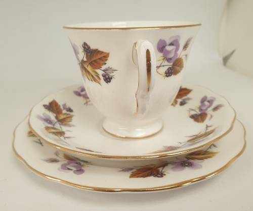 Vintage Queen Anne Bone China Trio- Ridgeway Potteries England - 5 available